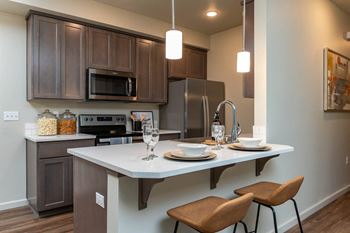 Designer kitchen cabinetry